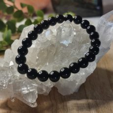 Bracelet en Obsidienne noire