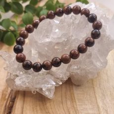 Bracelet en Obsidienne Acajou/mahogani