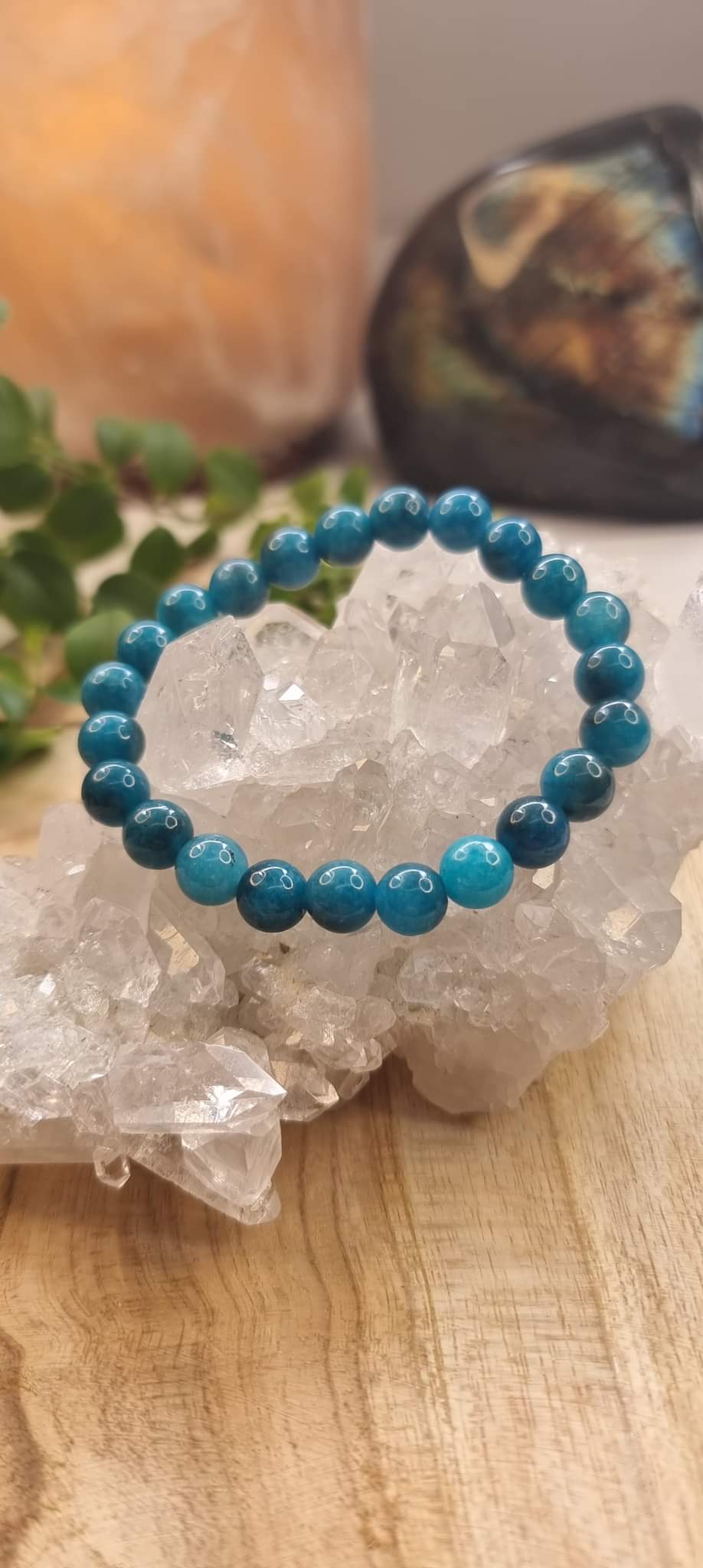 Bracelet en Apatite (Perte de poids/Communication)