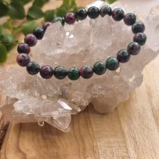 Bracelet en  rubis sur zoïsite
