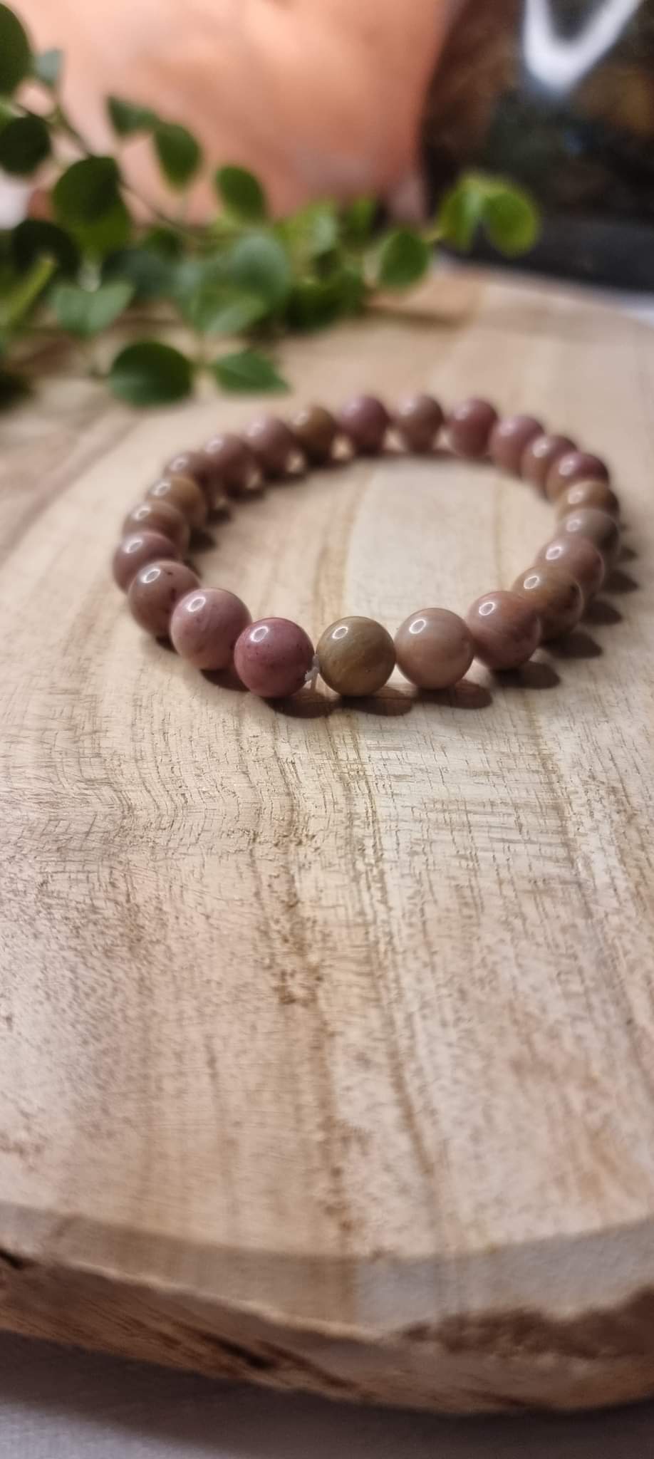 Bracelet en Rhodonite rose – Image 2