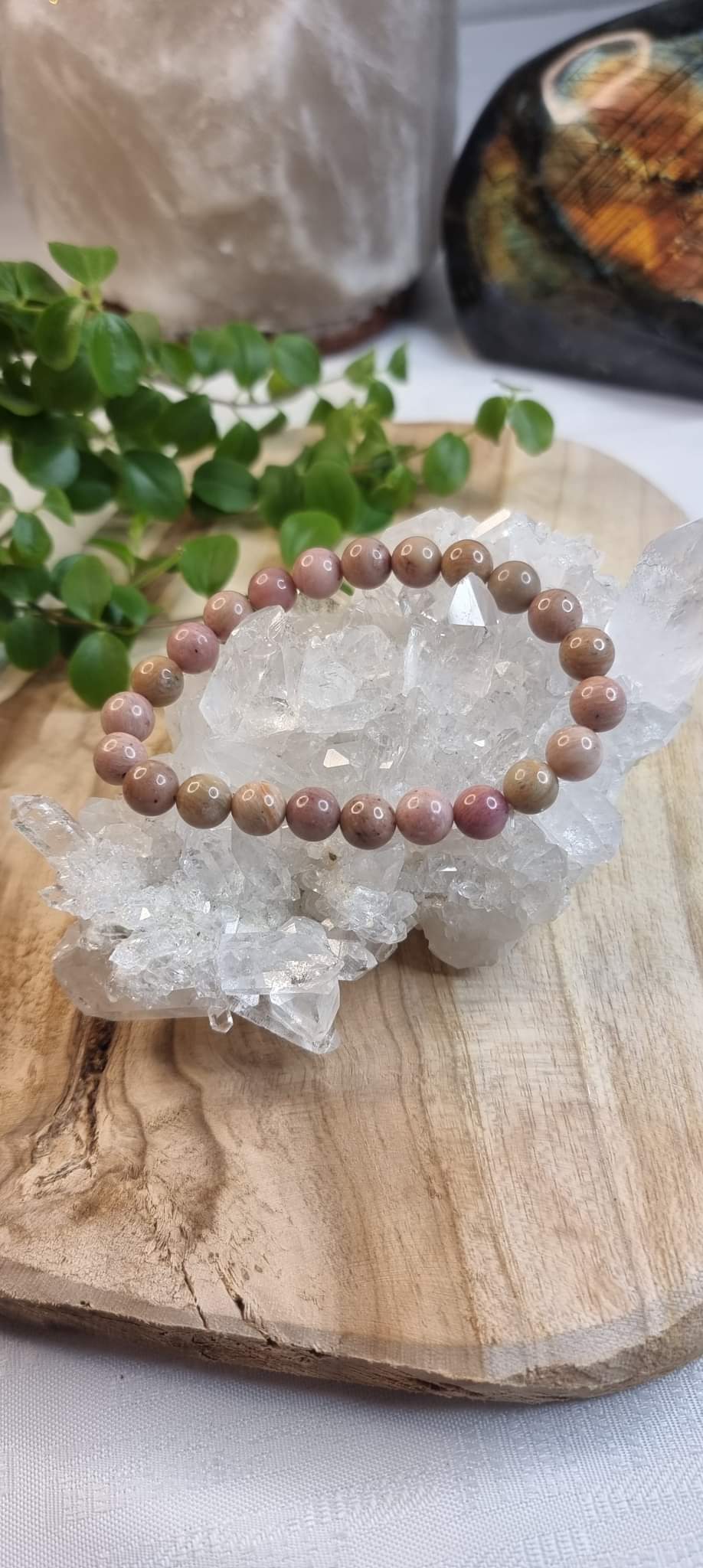 Bracelet en Rhodonite rose – Image 3