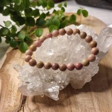 Bracelet en Rhodonite rose