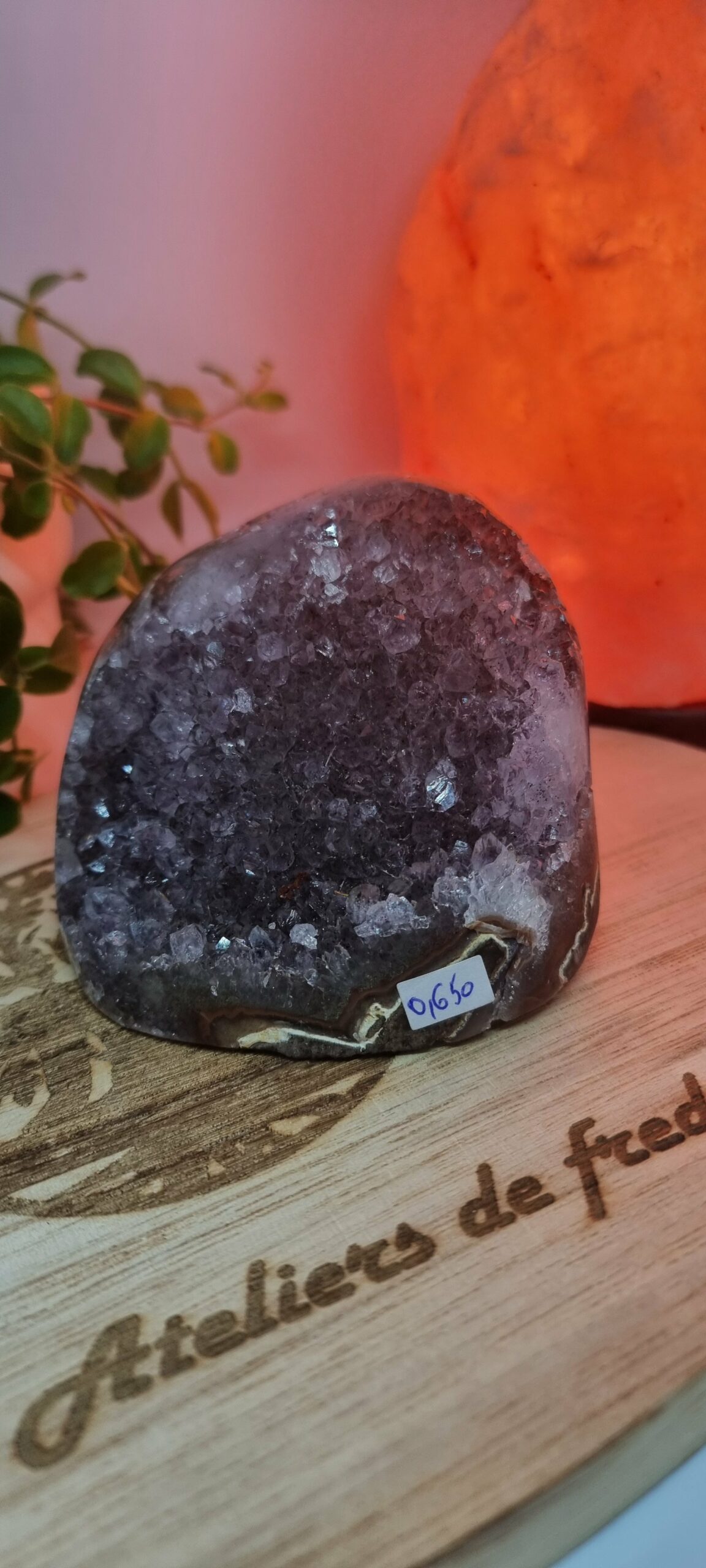 Geode Améthyste et agate Uruguay – Image 2