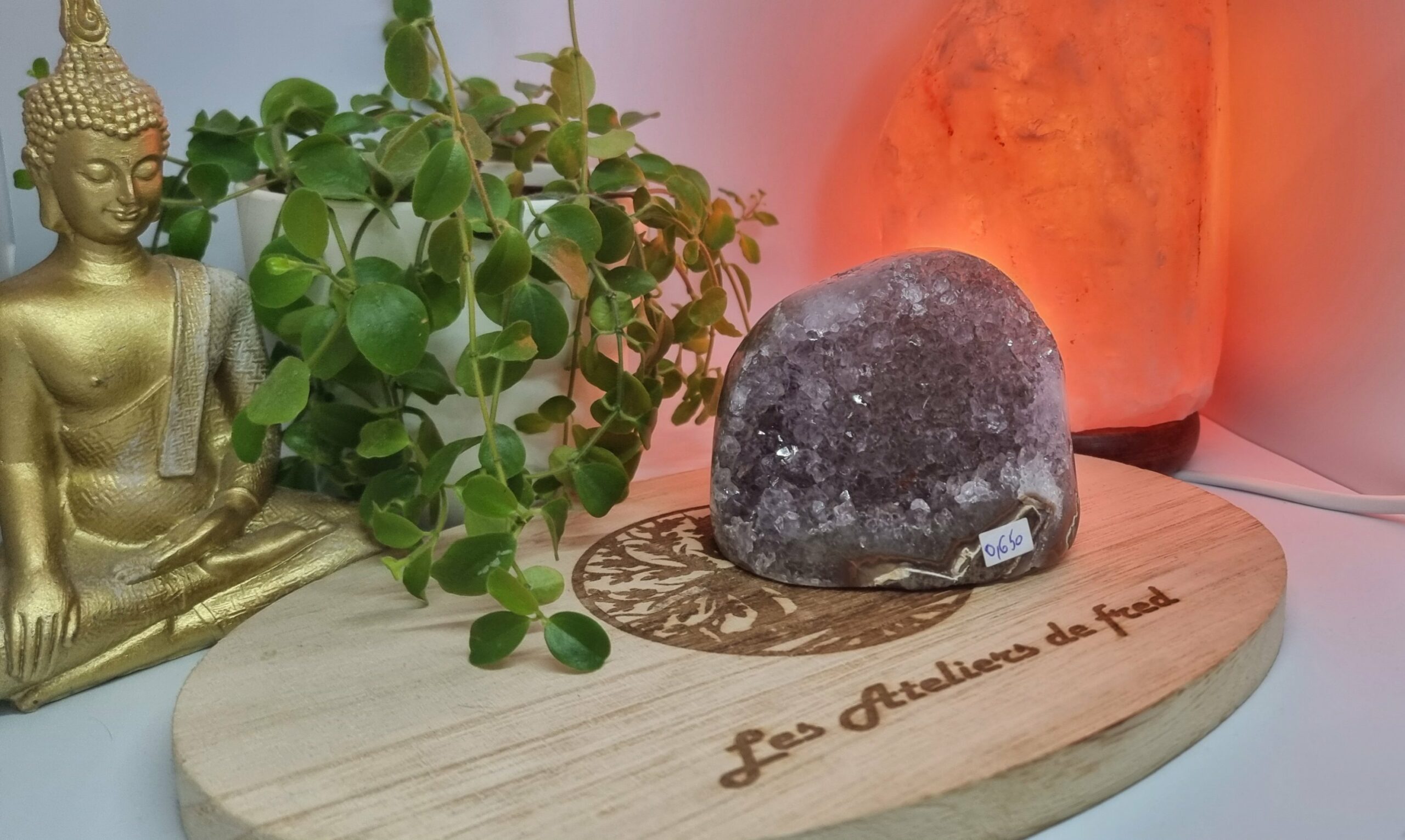Geode Améthyste et agate Uruguay