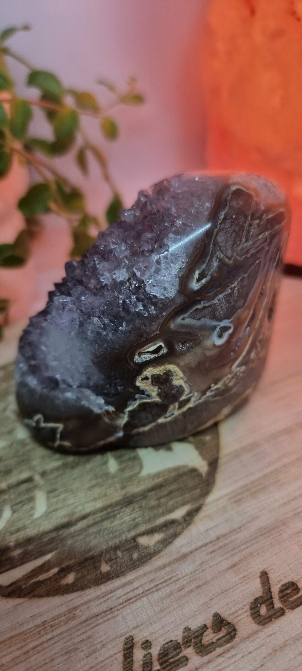 Geode Améthyste et agate Uruguay – Image 6